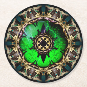 Dragon's Eye Round Paper Coaster