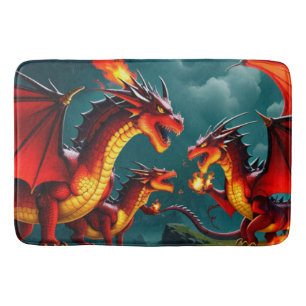 Dragon's Fire Bath Mat