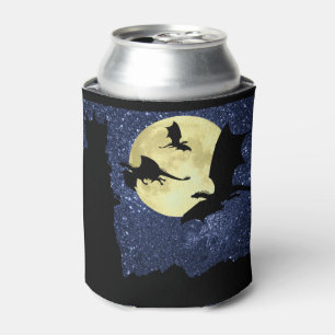 Dragons flying, sparkle sunrise, mountain castle can cooler