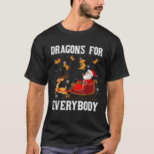 Dragons For Everybody Christmas Santa Claus Dragon T-Shirt