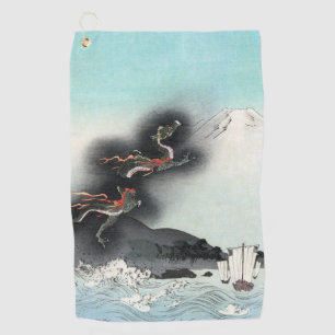 Dragon's Fury Sea Battle for Mount Fuji, Japan Golf Towel