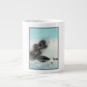 Dragon's Fury Sea Battle for Mount Fuji, Japan Large Coffee Mug