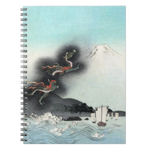 Dragon's Fury Sea Battle for Mount Fuji, Japan Notebook