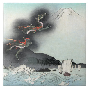 Dragon's Fury Sea Battle for Mount Fuji, Japan Tile