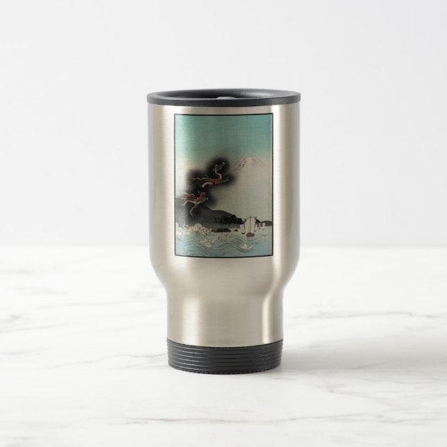 Dragon's Fury Sea Battle for Mount Fuji, Japan Travel Mug (Center)