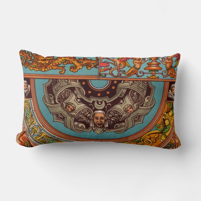 Dragons & Gargoyles Lumbar Pillow (Front)