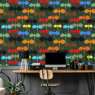 Dragons Green Flight Fantasy Wallpaper