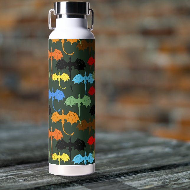  Dragons Green Flight Fantasy Water Bottle (Creator Uploaded)