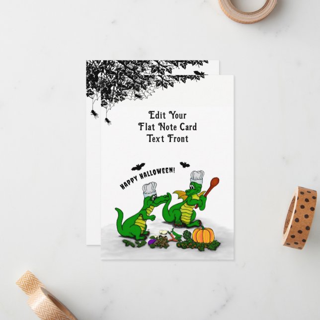 Dragons - Happy Halloween ! Today I will cook Card (Front/Back In Situ)
