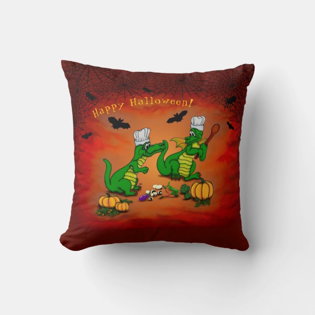 Dragons - Happy Halloween ! Today I will cook Cushion (Front)