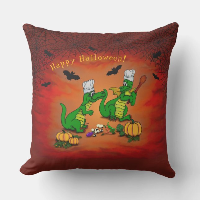 Dragons - Happy Halloween ! Today I will cook Cushion (Front)