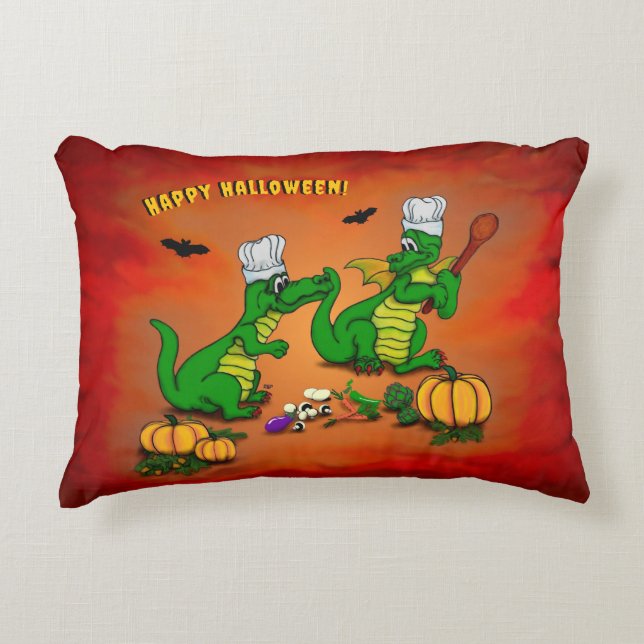 Dragons - Happy Halloween ! Today I will cook Decorative Cushion (Front)