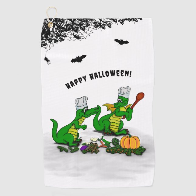 Dragons - Happy Halloween ! Today I will cook Golf Towel (Front)