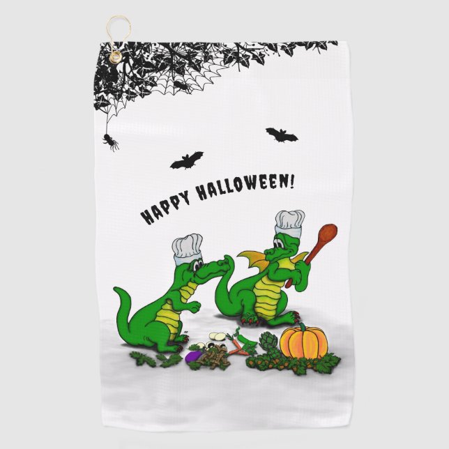 Dragons - Happy Halloween ! Today I will cook Golf Towel (Front)