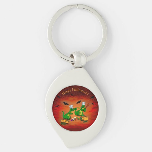 Dragons - Happy Halloween ! Today I will cook Key Ring (Front)