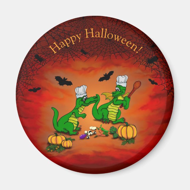 Dragons - Happy Halloween ! Today I will cook Magnet (Front)