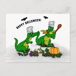 Dragons - Happy Halloween ! Today I will cook Postcard