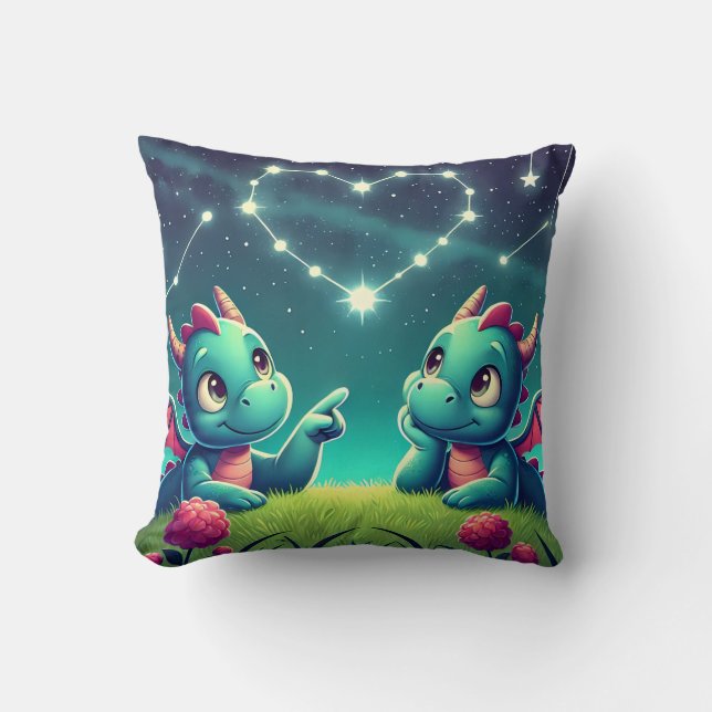 Dragon's Heart Stargazing Cushion (Front)