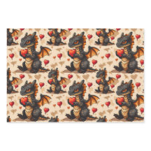 Dragons Holding Hearts Valentine's Day