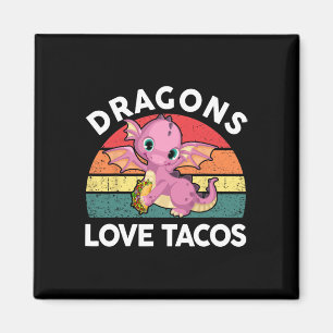 Dragons Love Taco Shirt Cinco Mayo Funny Mexican B Magnet