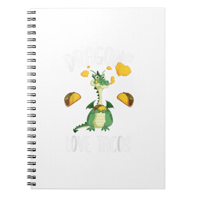 Dragons Love Tacos  Notebook (Front)