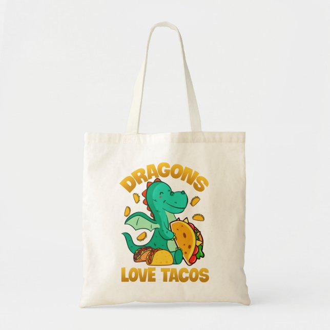 Dragons Love Tacos Tote Bag (Front)