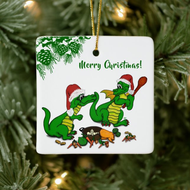 Dragons - Merry Christmas ! - today I will cook Ceramic Ornament (Tree)