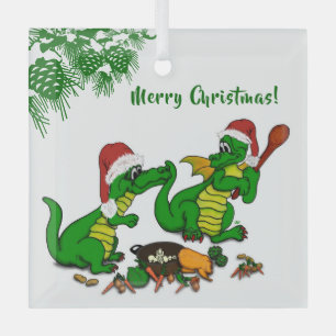Dragons - Merry Christmas ! - today I will cook Glass Tree Decoration