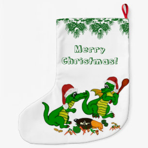 Dragons - Merry Christmas ! - today I will cook Large Christmas Stocking