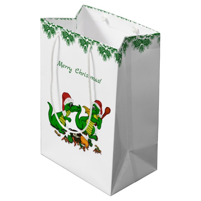 Dragons - Merry Christmas ! Today I will cook Medium Gift Bag (Back Angled)