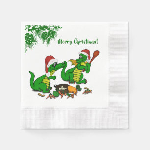 Dragons - Merry Christmas ! - today I will cook Napkin