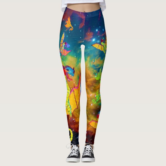 Dragons & Monsters Micheals Art Leggings (Front)