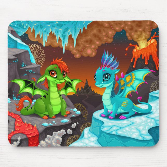 Dragons Mouse Mat (Front)