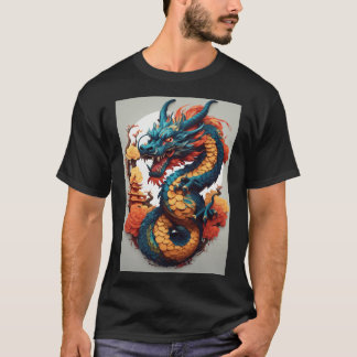 Dragon's Rainbow Lair: Whimsical T-Shirt Designs