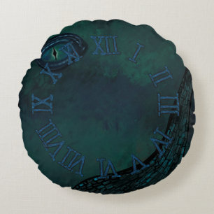 Dragons round cushion