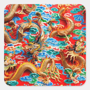 dragons temple stickers