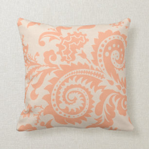 Dragontail Paisley peach Cushion