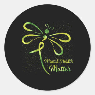 Dragoy Matter Mental Health Awareness Classic Round Sticker