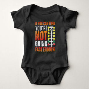 Dragster Saying Race car Driver Skill Drag Racing Baby Bodysuit