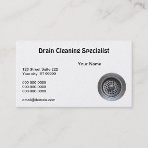 Drain Cleaner Business Card