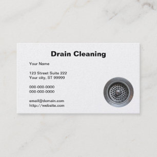 Drain Cleaning Business Card