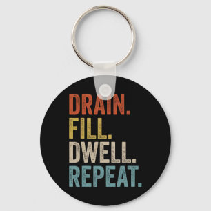 Drain Fill Dwell Repeat Peritoneal Dialysis Kidney Key Ring