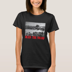 Drain The Swamp Capitol Cows Vintage Print T-Shirt