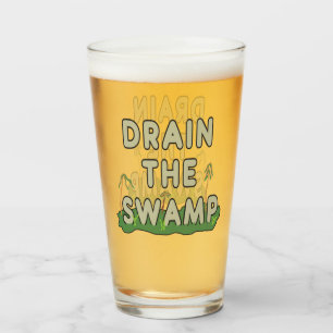 Drain The Swamp Glass