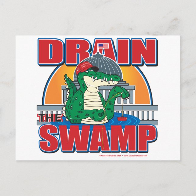 Drain The Swamp in Washington Postcard (Front)