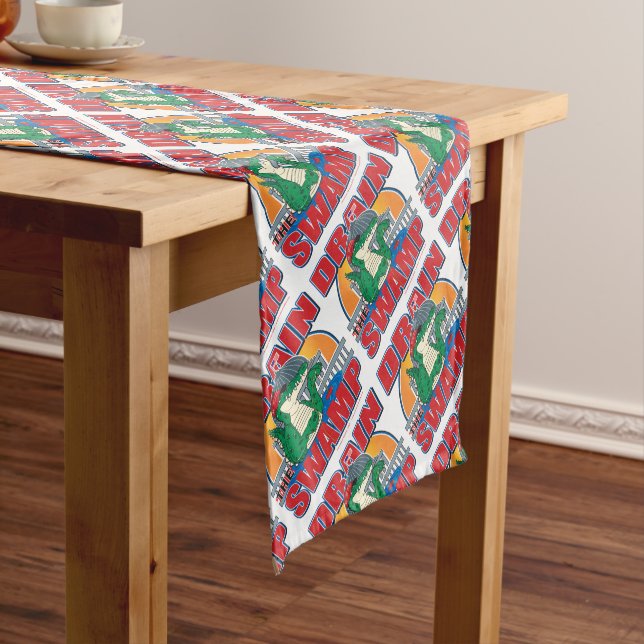Drain The Swamp in Washington Short Table Runner (In Situ)