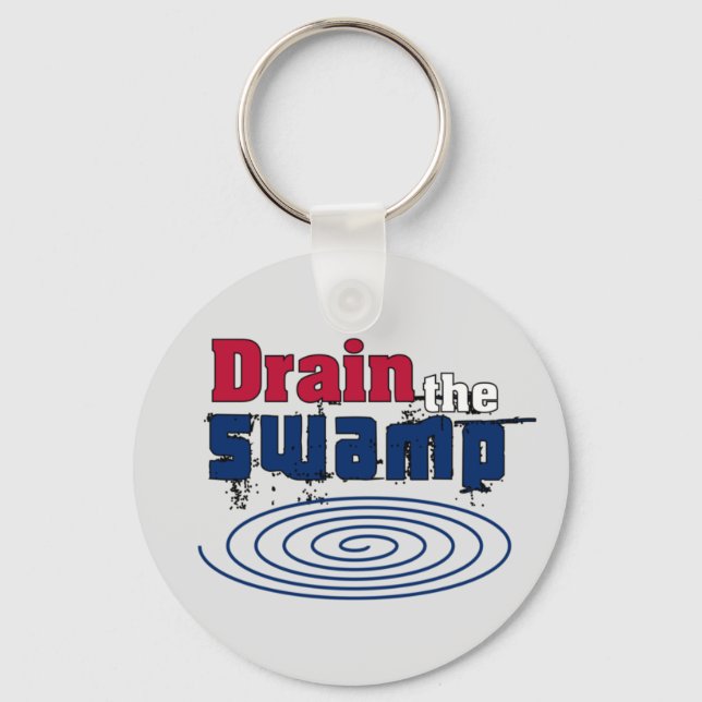 Drain the Swamp  Key Ring (Front)