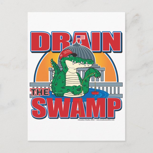 Drain the Swamp Postcard (Front)