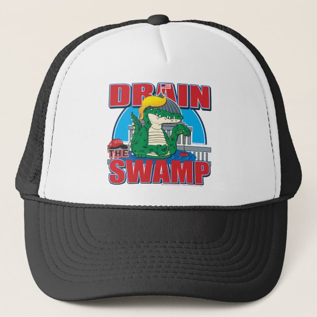 Drain-The-Swamp Trucker Hat (Front)