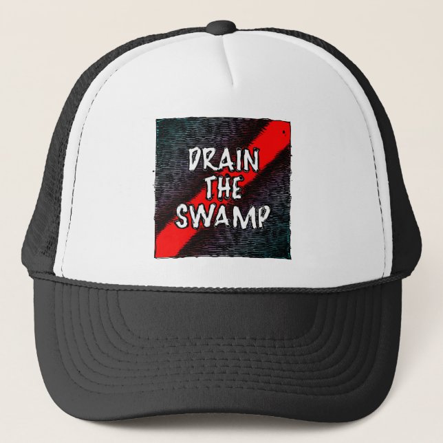 Drain the Swamp Trucker Hat (Front)